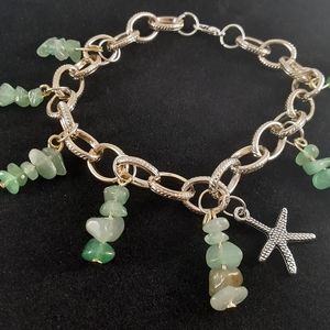 Handmade Light Gold Aventurine Charm Bracelet